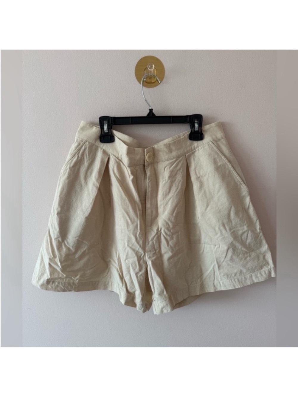 Elodie Tan Shorts Cotton & Linen size Large